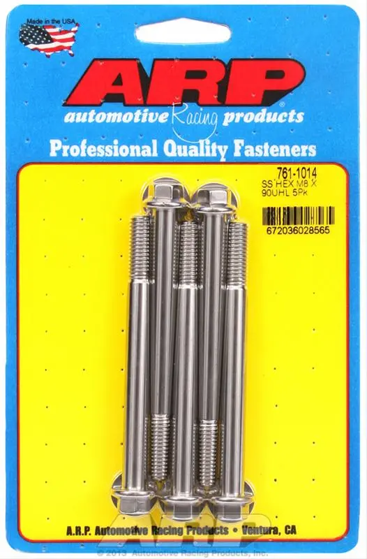 Arp Stainless Steel Socket Head Cap Screws – 1/4"-28 X 1.25", Grade 8742 (761-1014) 1