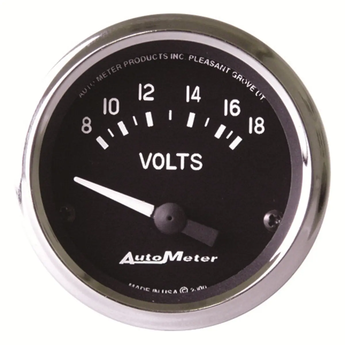 Cobra Series Analog Voltmeter Gauge – 2-1/16", Chrome Bezel (Au201009) 1