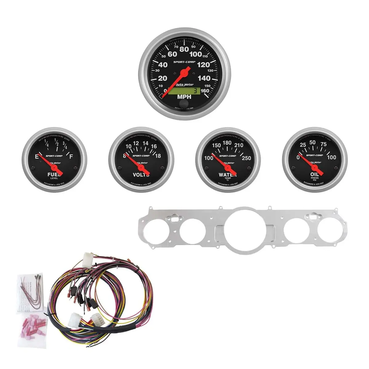 Autometer Sport-Comp Digital-Analog Instrument Cluster 1