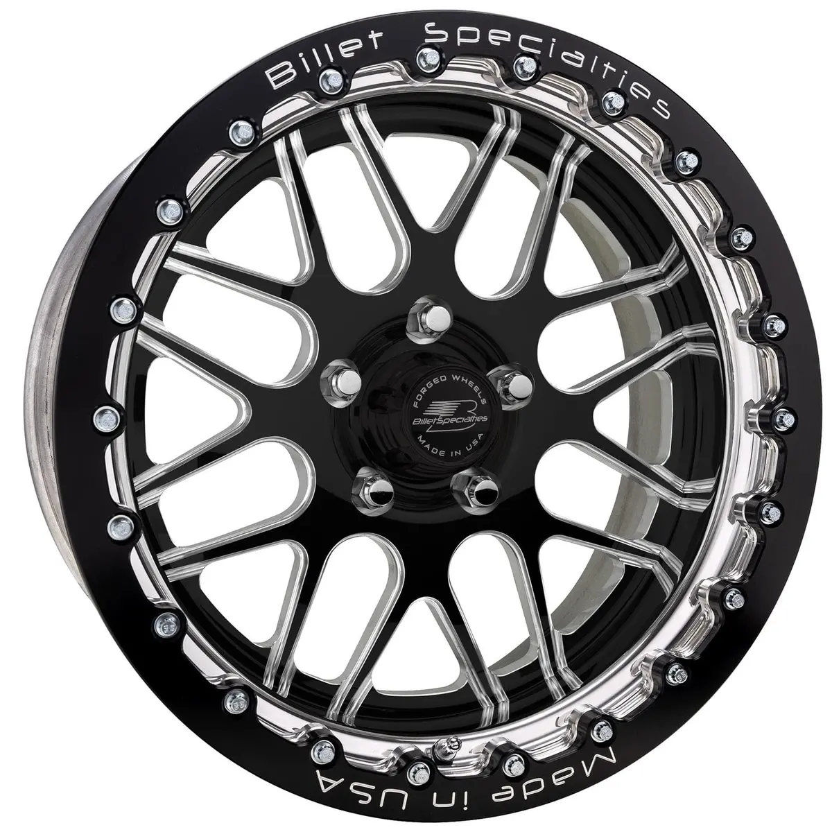 Billet Specialties Amcb45Sb590 Amc45 Lonestar Beadlock Wheel – Black Satin Finish 1