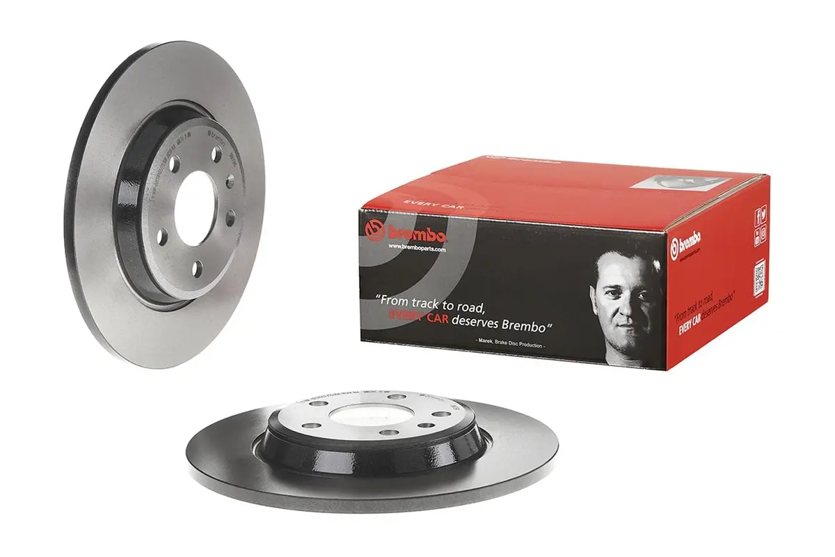 Brembo 08.A759.11 Uv-Coated Brake Rotors – Premium Cross-Drilled Front Discs 1