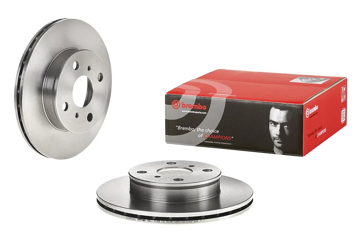 Brembo Uv-Coated Premium Brake Rotors – Drilled & Slotted, Oe Fit (09.5084.24) 1