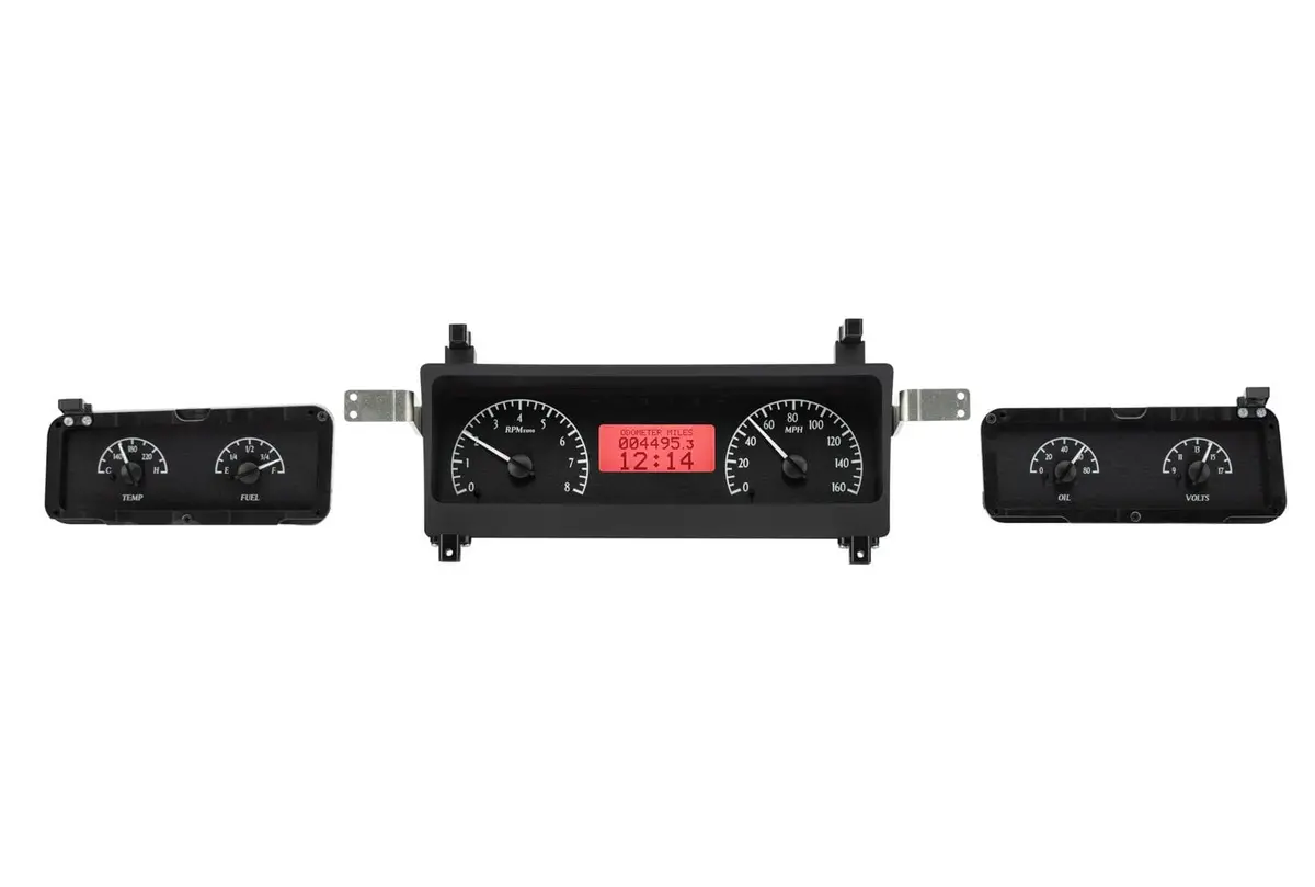 Dakota Digital Vhx Direct-Fit Analog Gauge Cluster – Mhx-73C-Mal-K-R 1