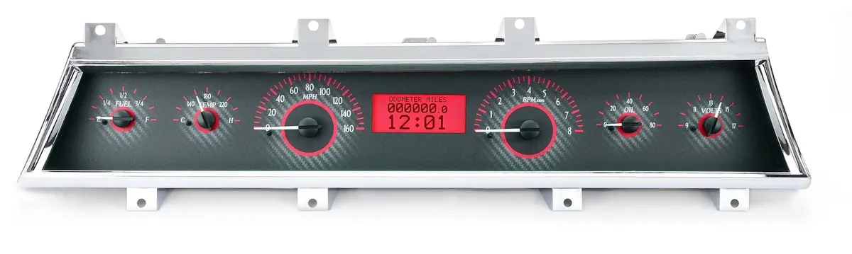 Dakota Digital Vhx-66C-Cvl-C-R Analog Gauge System – Direct-Fit Classic Vehicle Upgrade 1
