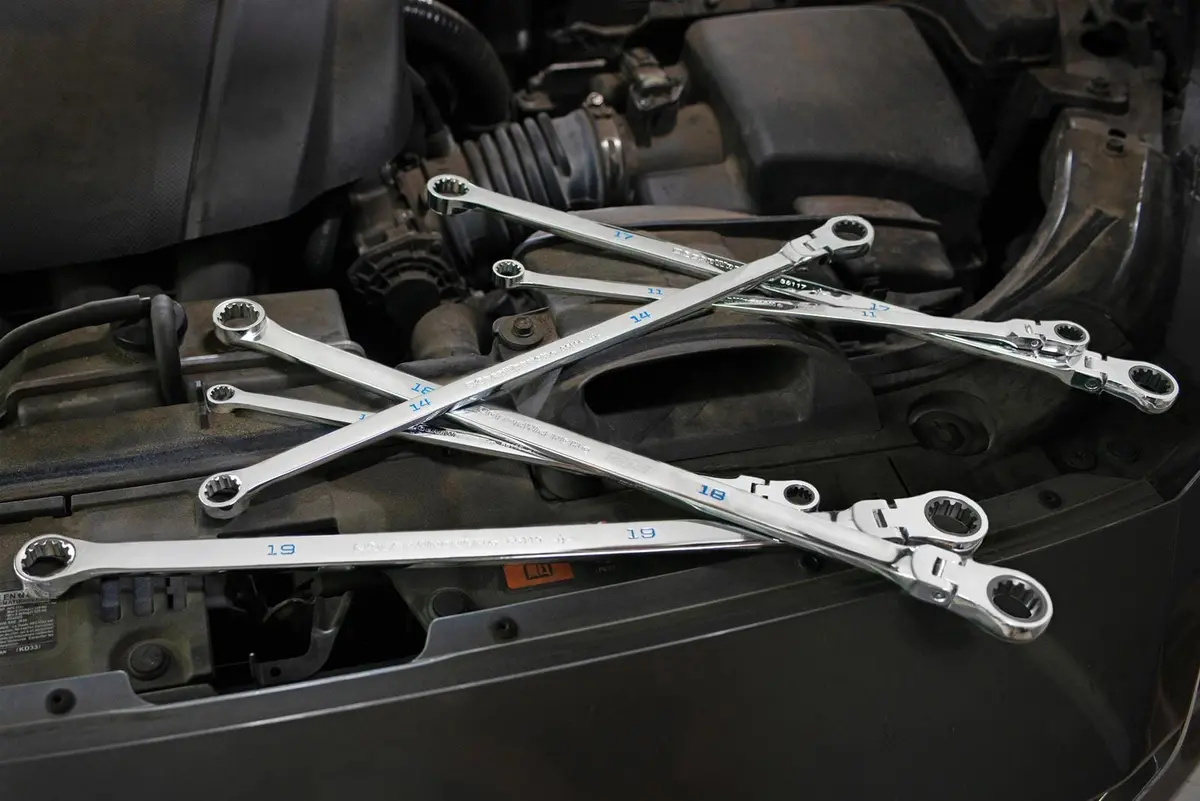 Gearwrench 86126 120Xp Flex-Head Ratcheting Combination Wrench Set 2