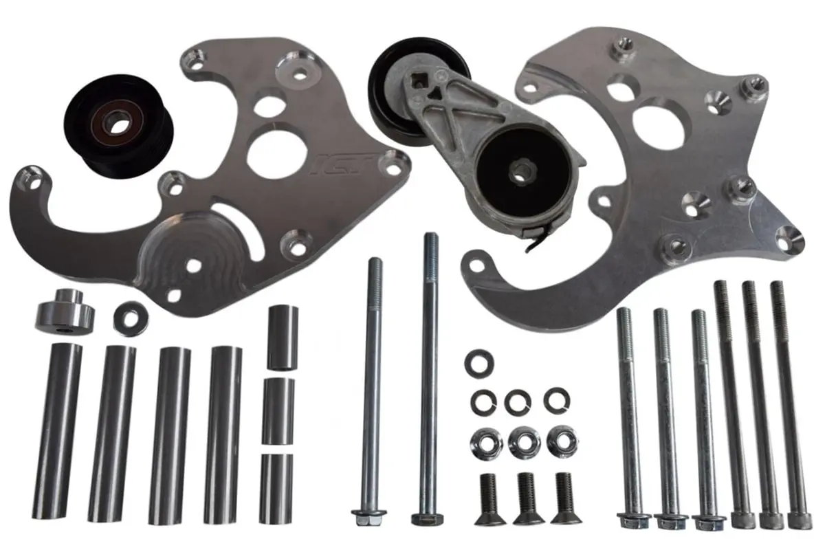 Ict Billet A/C Compressor Mounting Bracket – Universal Fit (551585X-3) 1