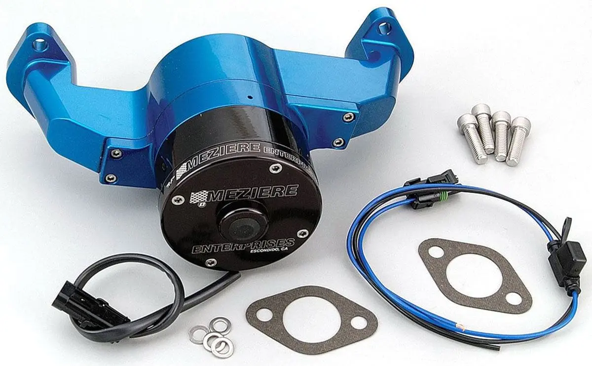 Big Block Chevrolet Electric Water Pump – Blue Anodized Finish Mzwp100B 1