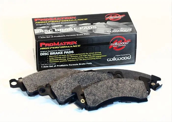 Wilwood Promatrix Ceramic Brake Pads – Track-Optimized Friction (150-D0477K) 1